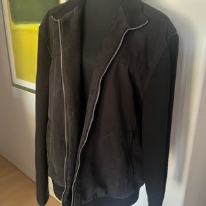 Men’s suede and knit jacket